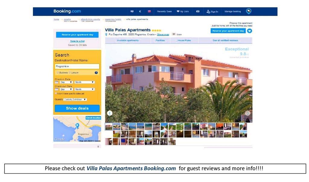 רוגוזניצה Villa Palas Apartments 2 מראה חיצוני תמונה